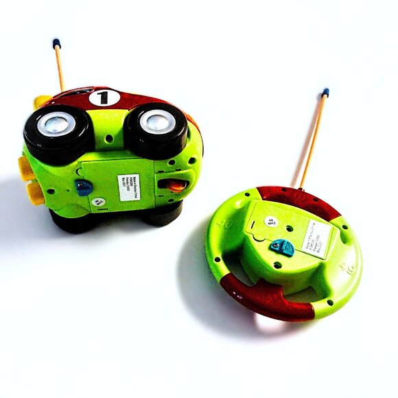 PREXTEX Radio-Control Cartoon Police & Race Car Set w/Light-Sound ~ NEW & TESTED - Picture 8 of 15